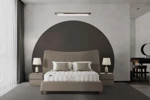 מיטה זוגית מרופדת עם ארגז מצעים דגם ווסטה קריולה