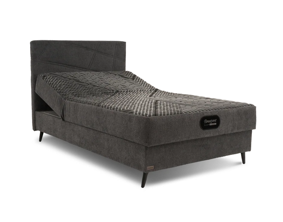 מיטת נוער Grey עם גב מיטה